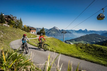 Aufstieg Richtung Stockhütte, Blick auf den Vierwaldstättersee