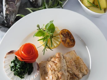 Fisch nach Müllerinnen Art im Seehotel Baumgarten