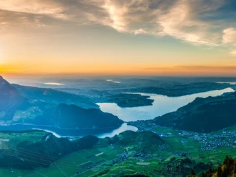 Stanserhorn, Sonnenuntergang hinter dem Pilatus