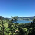 Blick auf den Ägerisee kurz vor der Stauffacher-Kanzel