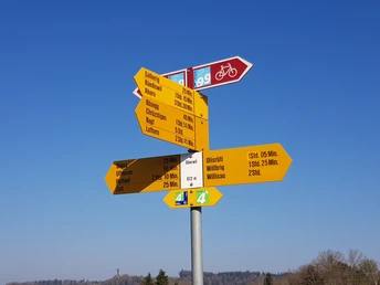 Wegweiser bei Oberwil