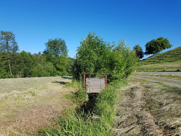 Eine der typischen typischen kleinen Stauwerke, «Brütschen» genannt