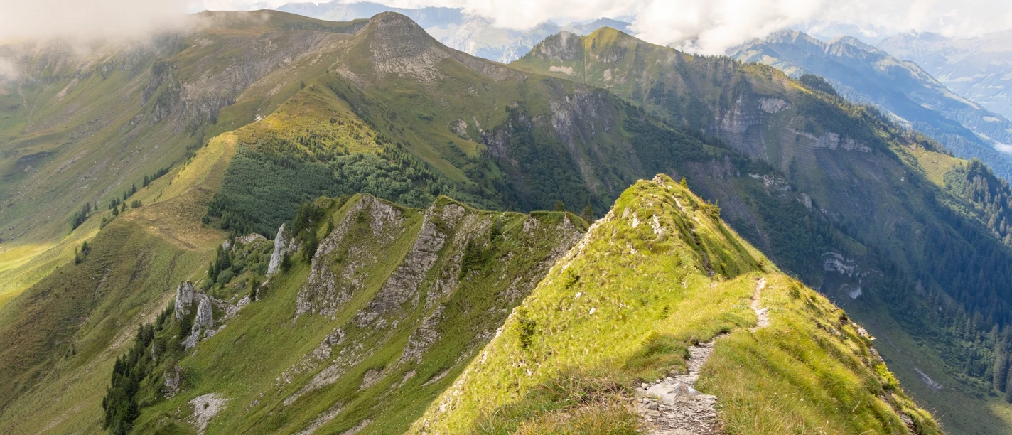 Arvigrat mit Blick Richtung Gräfimattstand