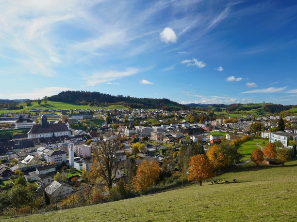 Aussicht vom Aussichtspunkt Gütsch