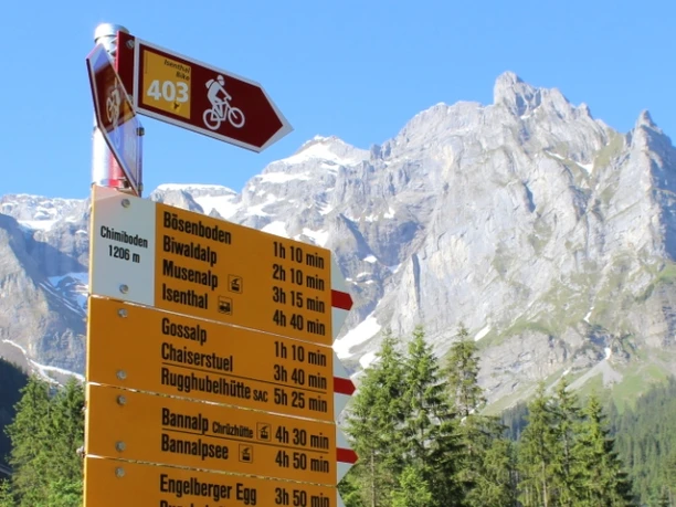 Chimiboden Wanderwegtalfeln