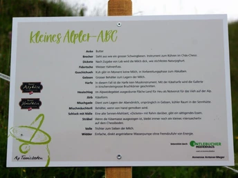 Tafel des Themenweges