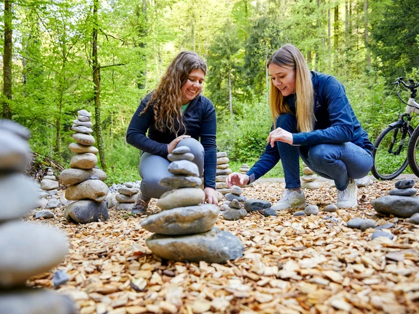 Achtsamkeitsübung am Posten 1