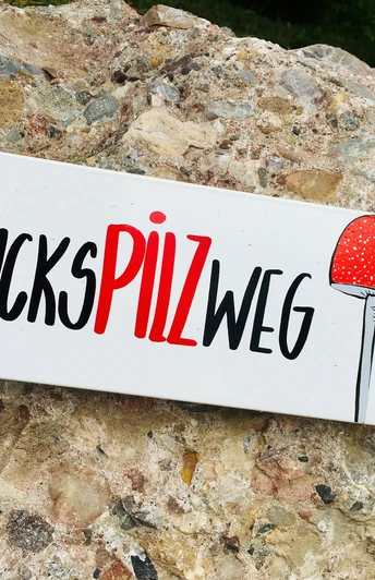 Startschild Glückspilzweg