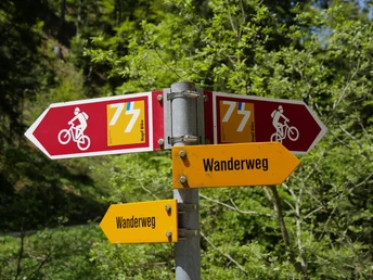 Reotur Richtung Willisau folgen wir dieser Markierung...