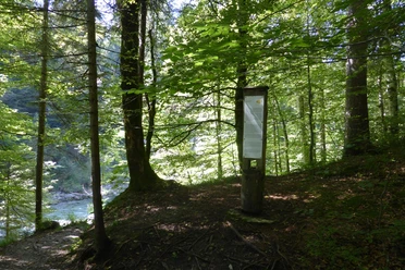 Stele Meditationsweg - Scheibum