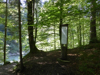 Stele Meditationsweg - Scheibum