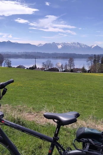 Blick bei Uffing auf Staffelsee