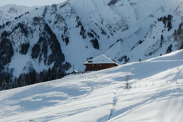 Das Alphotel Schwand im Winter.