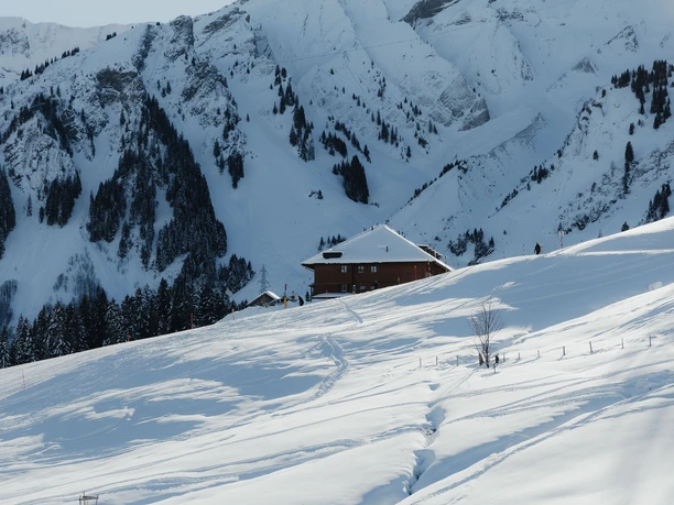 Das Alphotel Schwand im Winter.