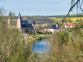 Basteiblick auf Schloss Rochlitz und Petrikirche