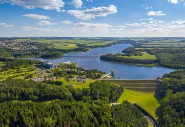 Blick auf die Talsperre Zeulenroda