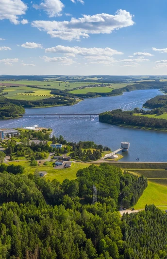 Blick auf die Talsperre Zeulenroda