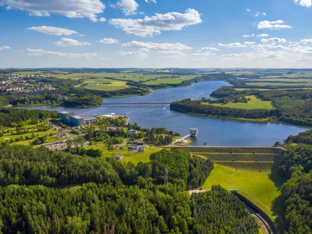Blick auf die Talsperre Zeulenroda