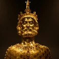 Goldene Büste von Kaiser Karl.