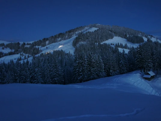 Abendliche Schneeschuhwanderung