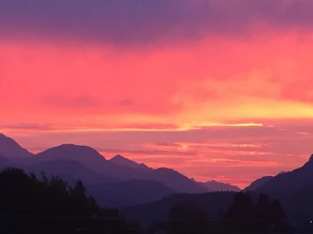 Blick aus dem Wohnzimmer / Terrasse