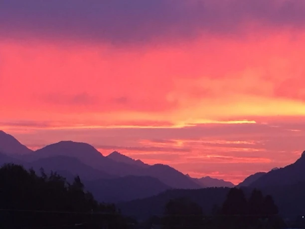 Blick aus dem Wohnzimmer / Terrasse