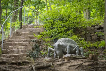 Skulptur Reblaus auf dem Wanderweg RebkulTour in Radebeul Radebeul