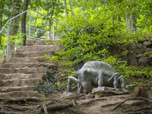 Skulptur Reblaus auf dem Wanderweg RebkulTour in Radebeul Radebeul