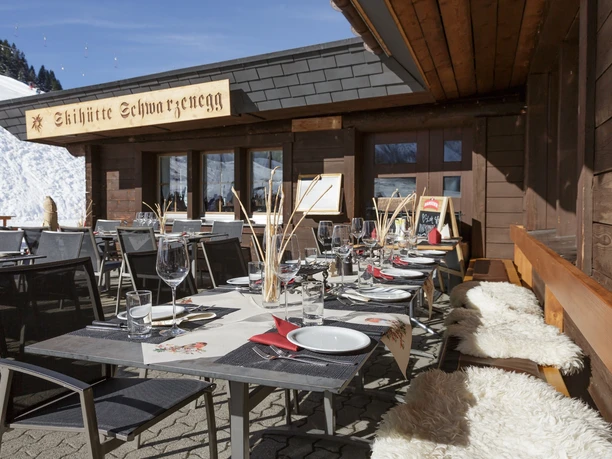 Das gemütliche Stübli bei der Ski-Hütte Schwarzenegg in Sörenberg
