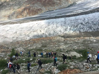 Rundwanderung von der Bettmeralp zu den Chatzulechern und zurück