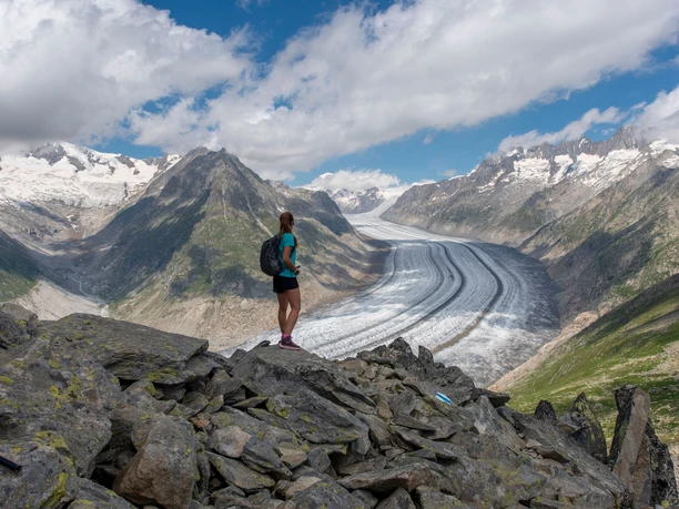 Alpine Wanderung UNESCO-Höhenweg vom Bettmerhorn zum Eggishorn