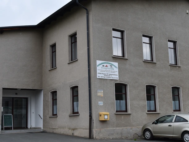 Eingang Kantine und Hofladen