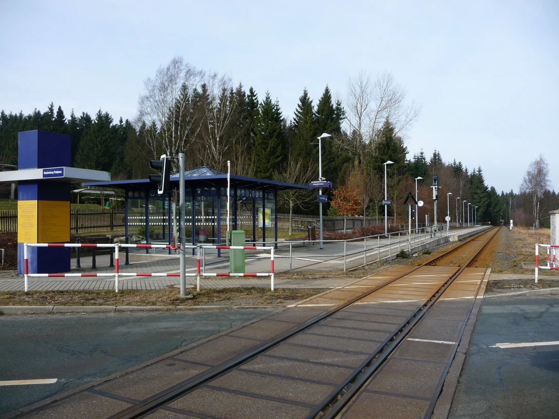 Bahnhaltestelle Floßplatz Muldenberg