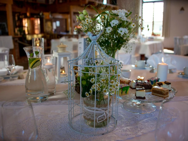Tischschmuck Hotel-Restaurant Bayerischer Hof Grünbach