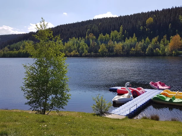 Talsperre Falkenstein Bootsanleger