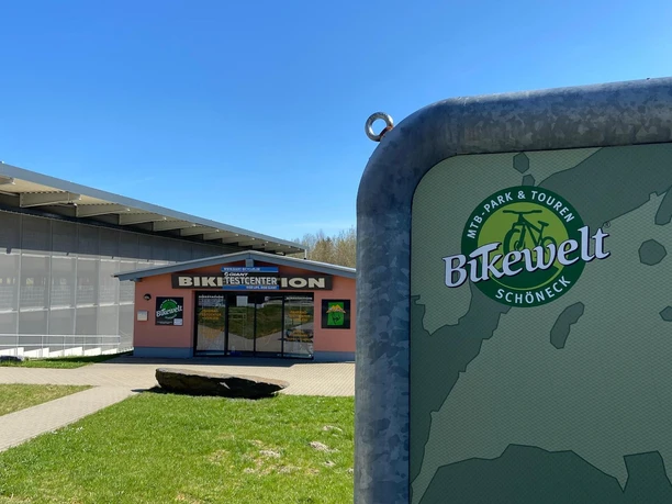 Start an der Bikestation Schöneck