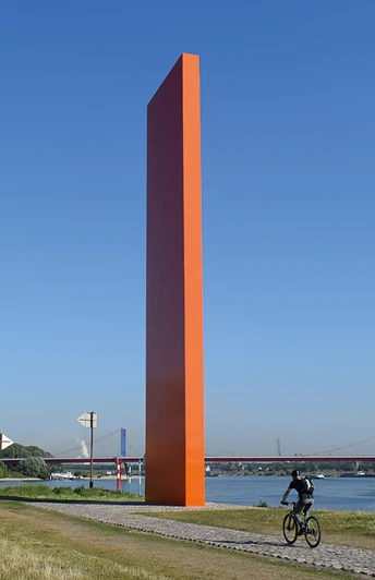 Rheinorange an der Mündung der Ruhr in den Rhein