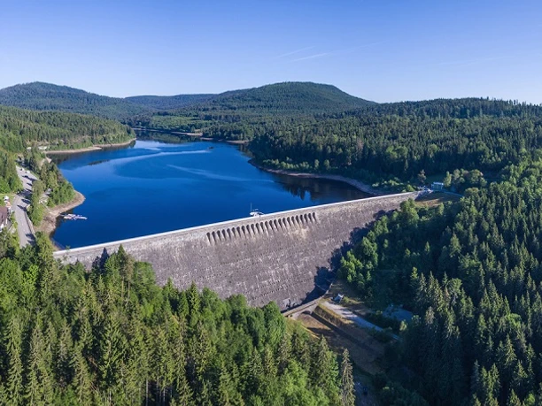 Schwarzenbachtalsperre Staumauer