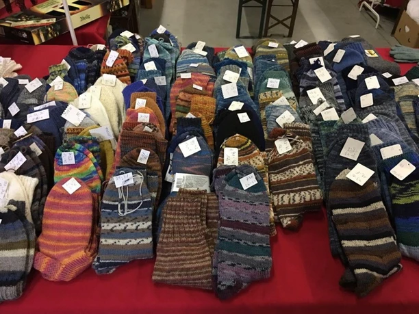 Selbstgestricke Socken