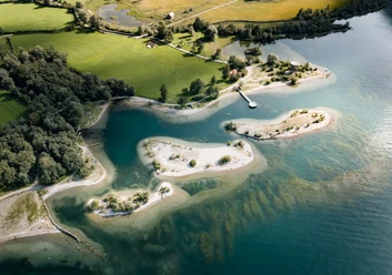 Naturschutzgebiet „Reussdelta“ mit Badeinseln „Lorelei“