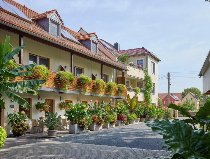 Hotelansicht vom Hof