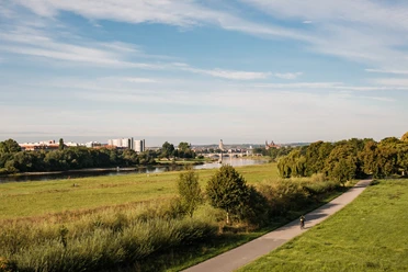 Elberadweg in Dresden