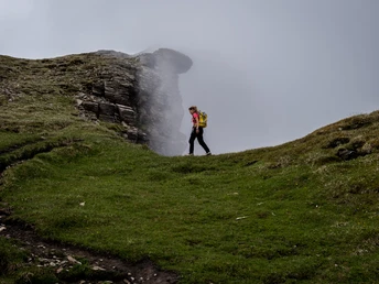 Nebelschwaden auf dem Weg zum Fulen