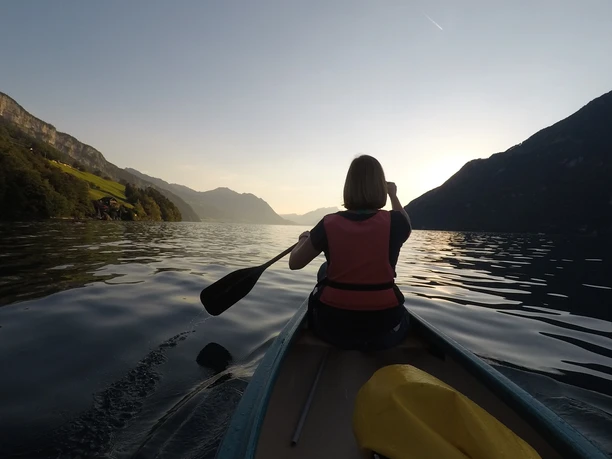 Unterwegs auf dem Vierwaldstättersee zwischen Brunnen und Beckenried