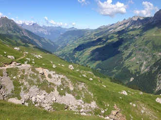 Blick vom Griess hinaus ins Schächental