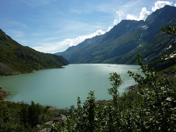 Blick zurück nach halber Strecke