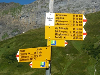 Wegweiserstandort Blackenalp