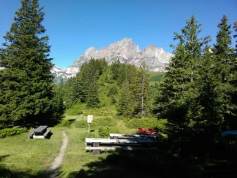 Die Grillstelle auf dem Nossenboden