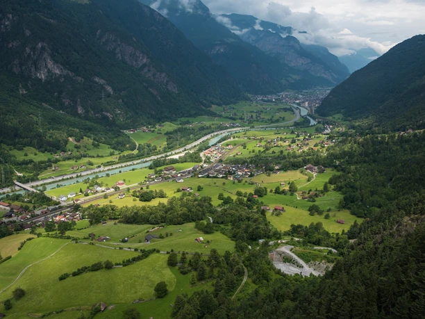 Der Blick aus der Seilbahn in den Chilcherbergen als Lohn