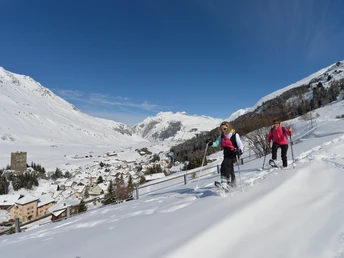 Ein wunderbarer Blick hinunter nach Hospental